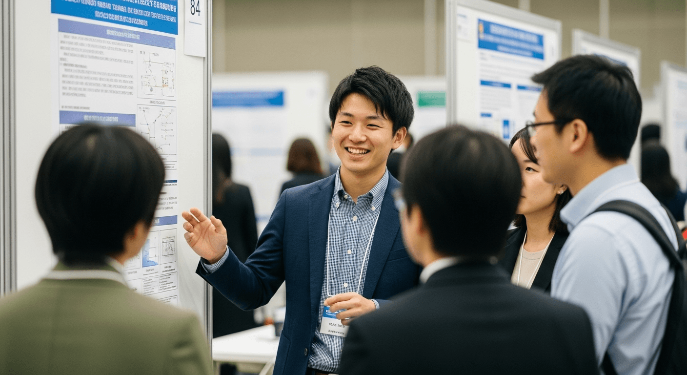 学会のポスター発表で質問を引き出す英語フレーズ集