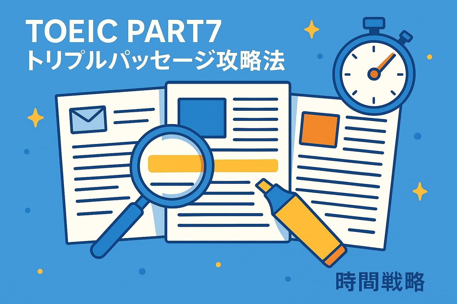 TOEIC Part7トリプルパッセージ時間配分と設問別攻略法