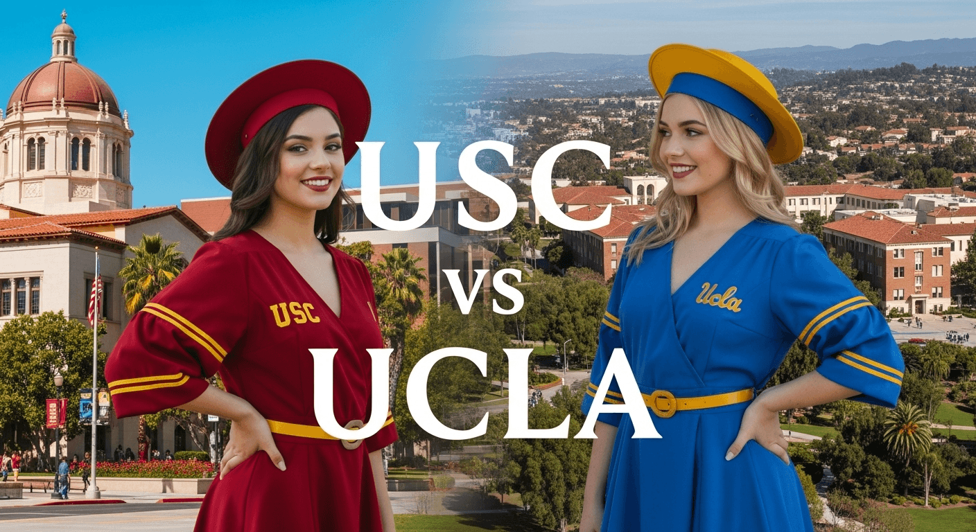 USC vs UCLA、永遠のライバル！LAのトップ2校を徹底比較